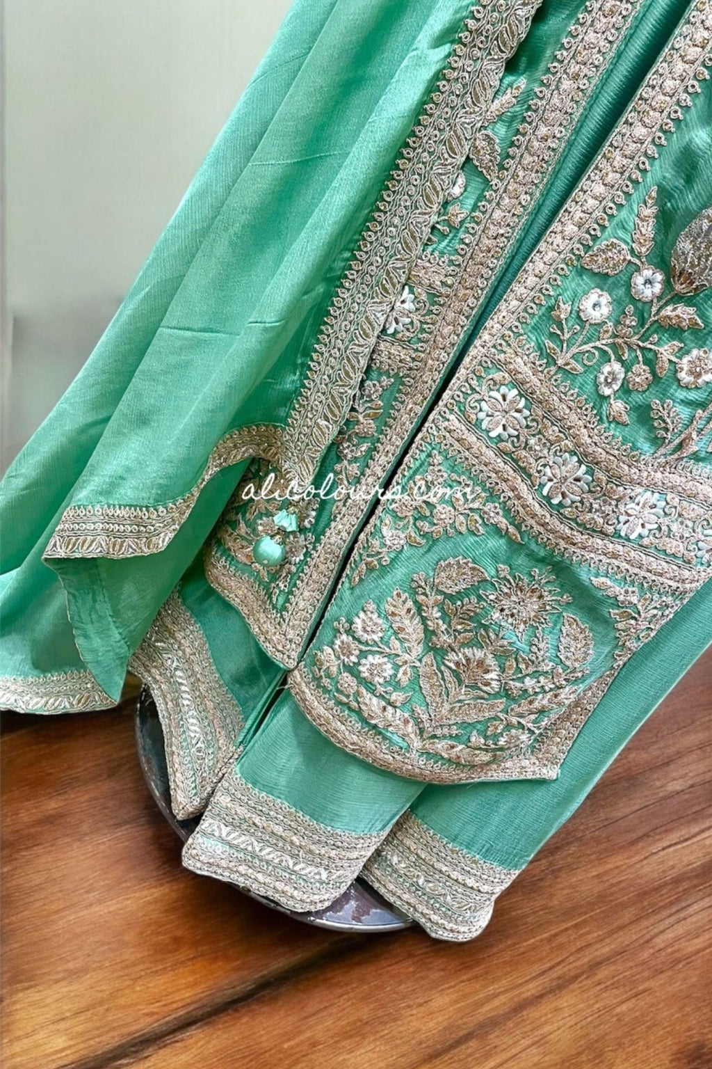 DESIGNERS LONG DRESS FLAPPER FULLY STITCHED DRESS