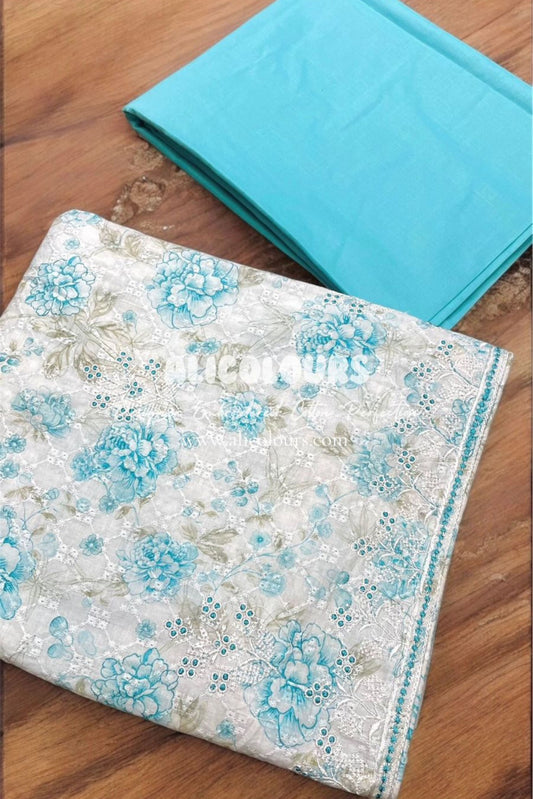 CHIKANKARI COTTON EMBROIDERED COLLECTION | 1001