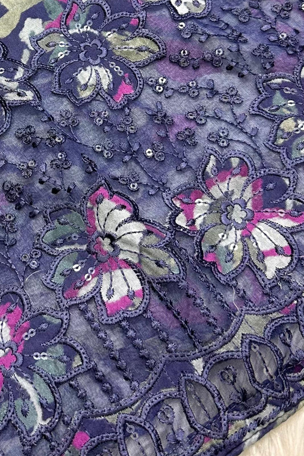 COLOURFUL PURE CAMBRIC LAWN EMBROIDERED COLLECTION | A-1922