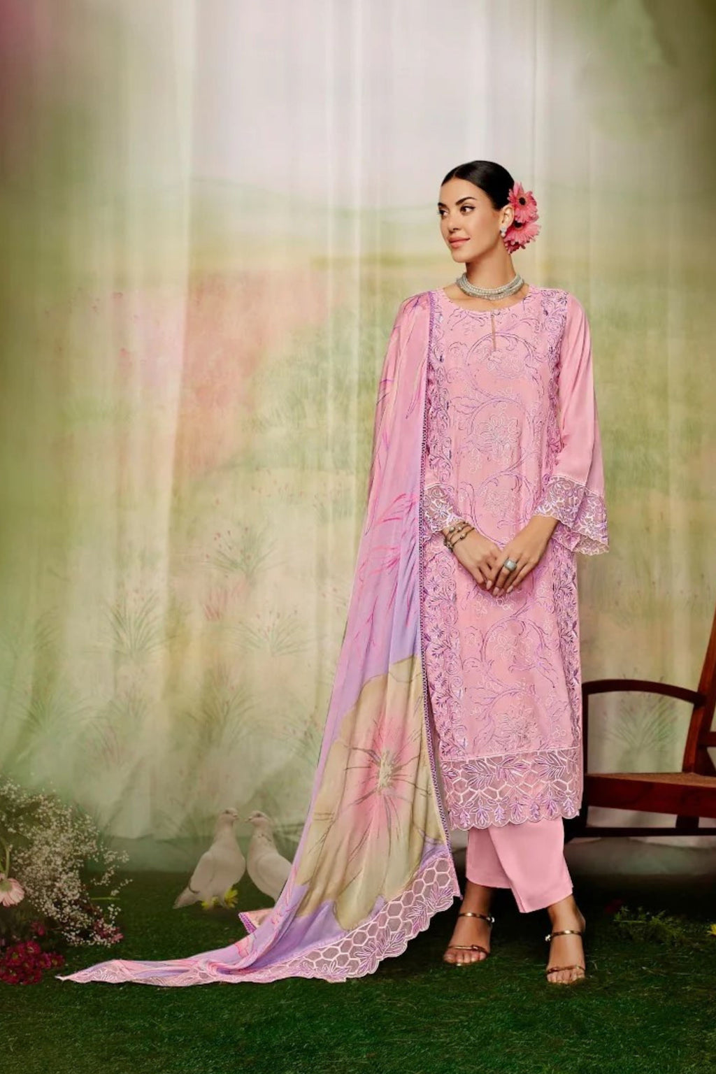 MARIYAM HEER PURE MUSLIN PAKISTANI COLLECTION | 9612