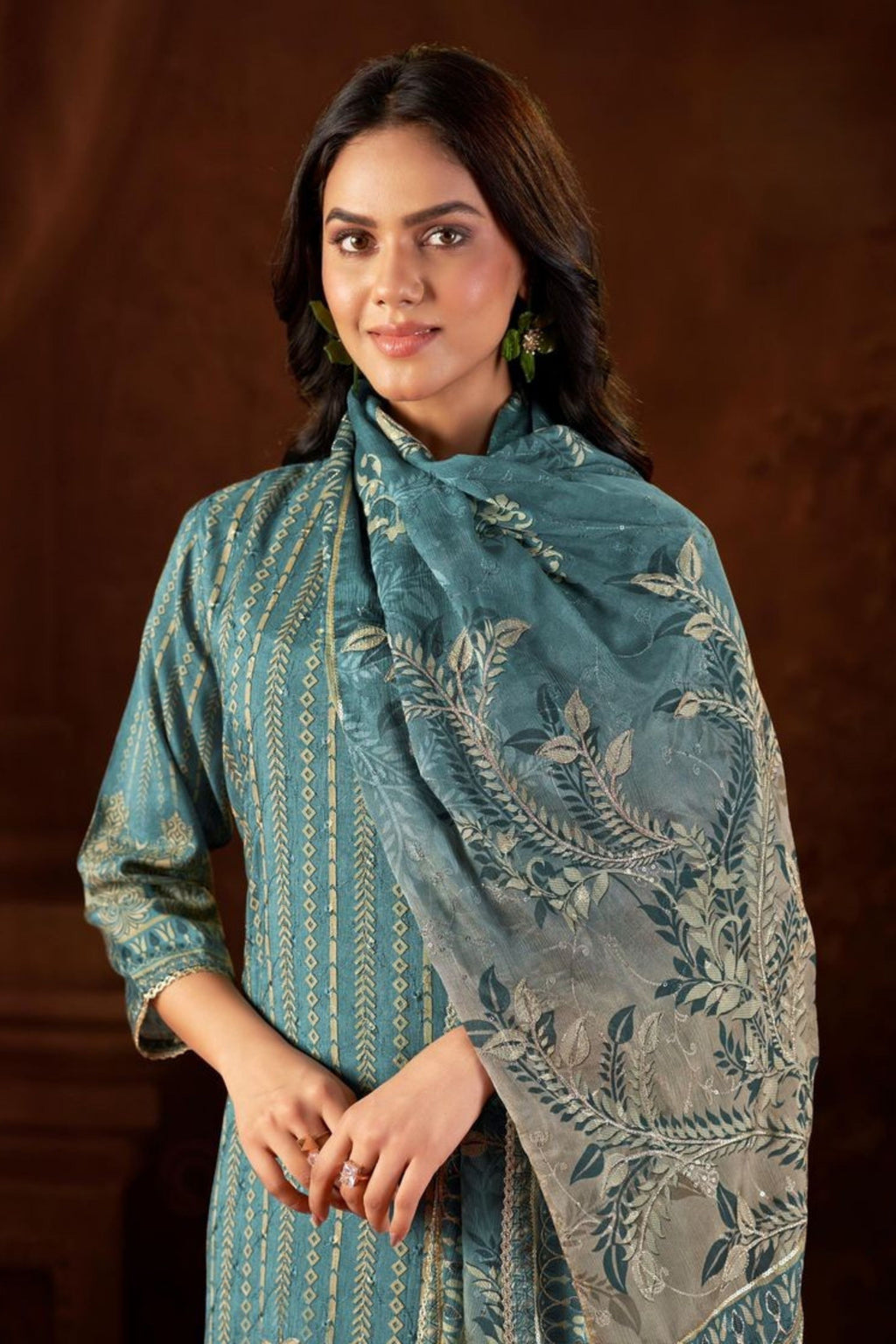 BAANI MUSLIN PRINTED EMBROIDERY COLLECTION | D-904