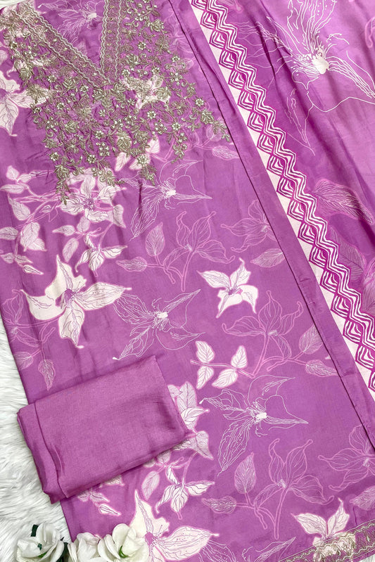 PURE MUSLIN AARI EMBROIDERED COLLECTION | 001