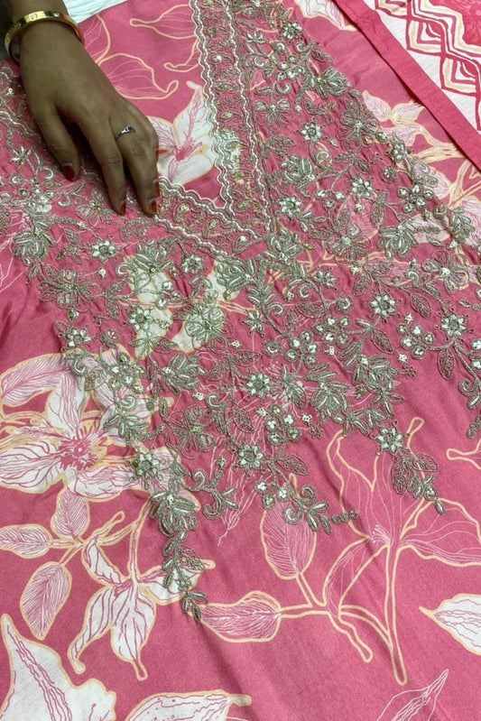 PURE MUSLIN AARI EMBROIDERED COLLECTION | 003