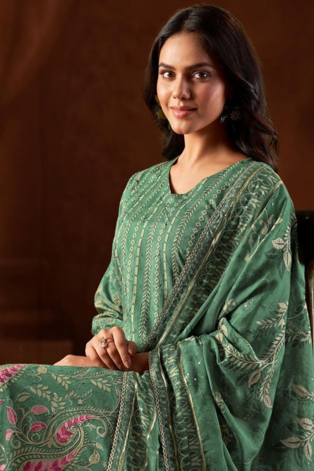 BAANI MUSLIN PRINTED EMBROIDERY COLLECTION | D-901