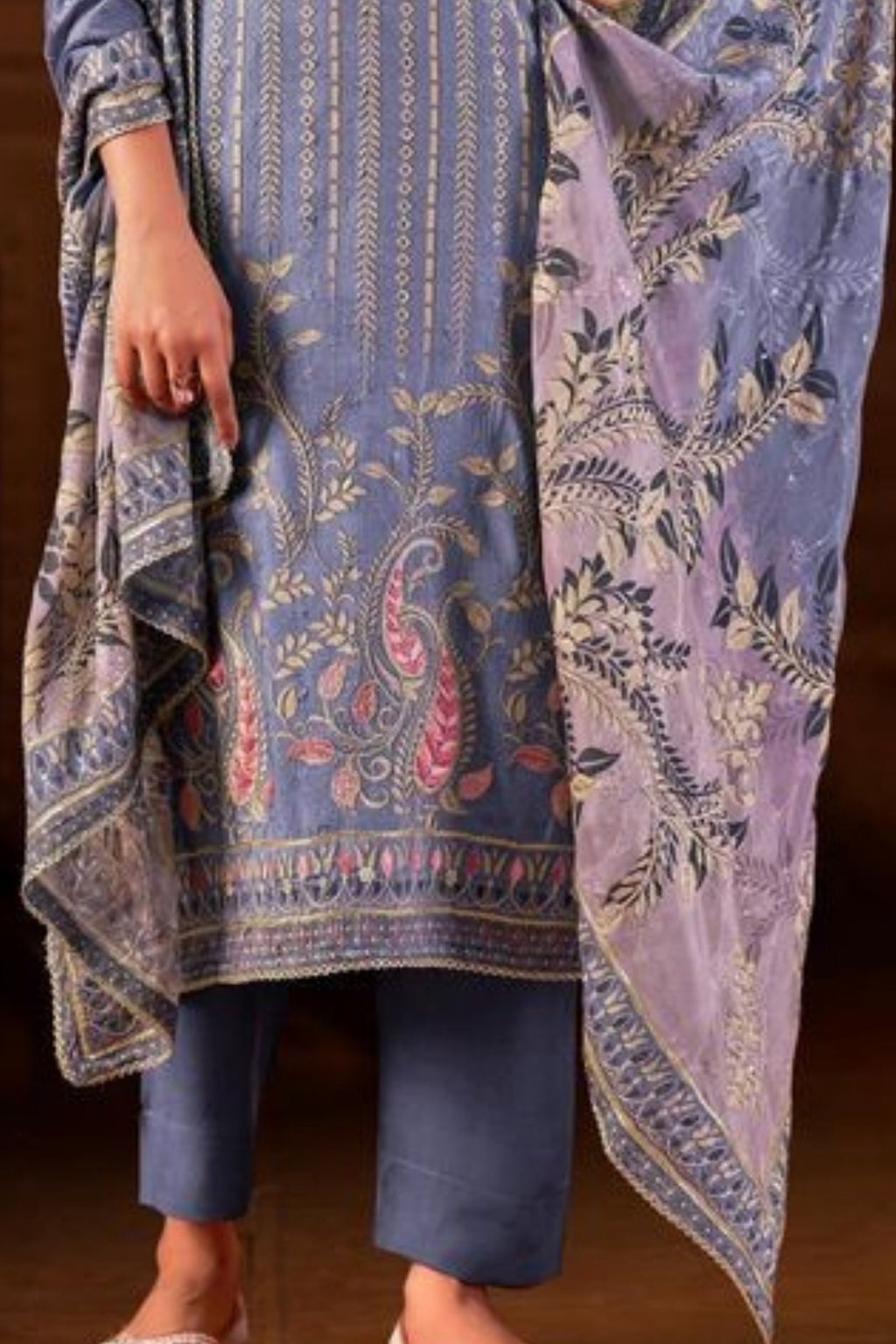 BAANI MUSLIN PRINTED EMBROIDERY COLLECTION | D-903