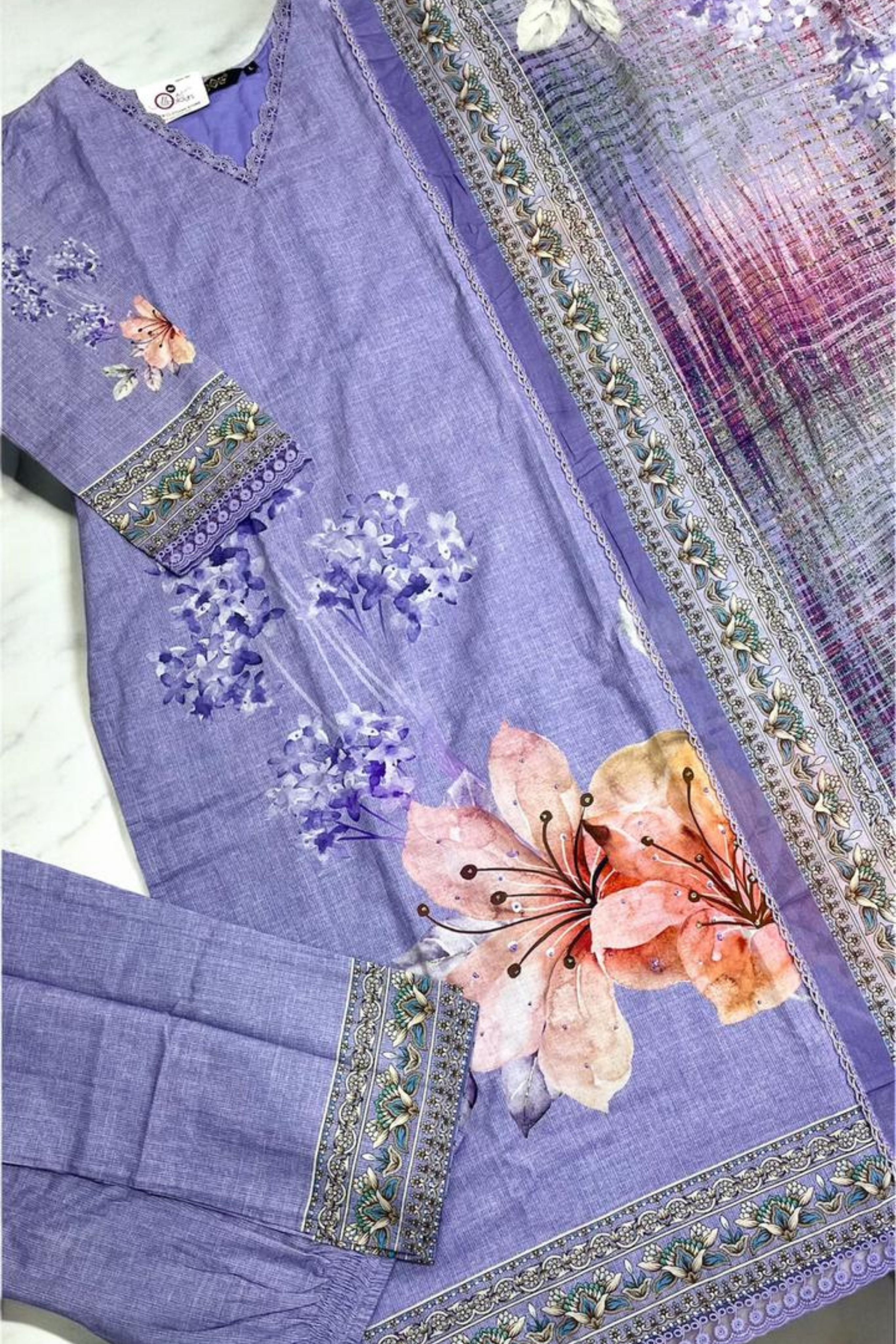 FLORAL COTTON STITCHED COLLECTION | 906
