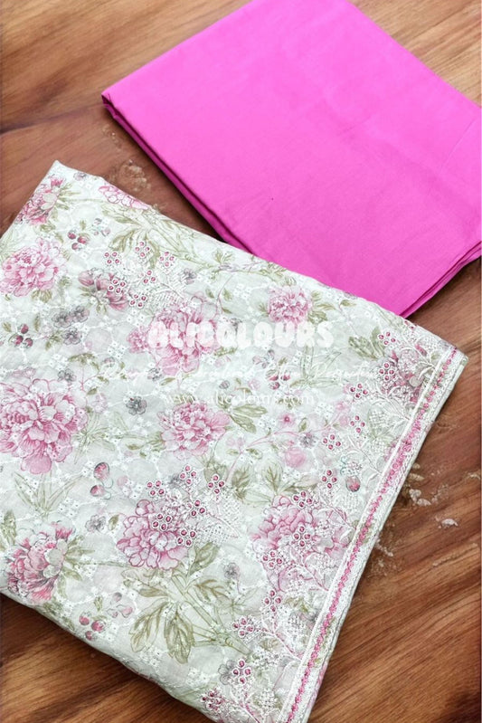 CHIKANKARI COTTON EMBROIDERED COLLECTION | 1002