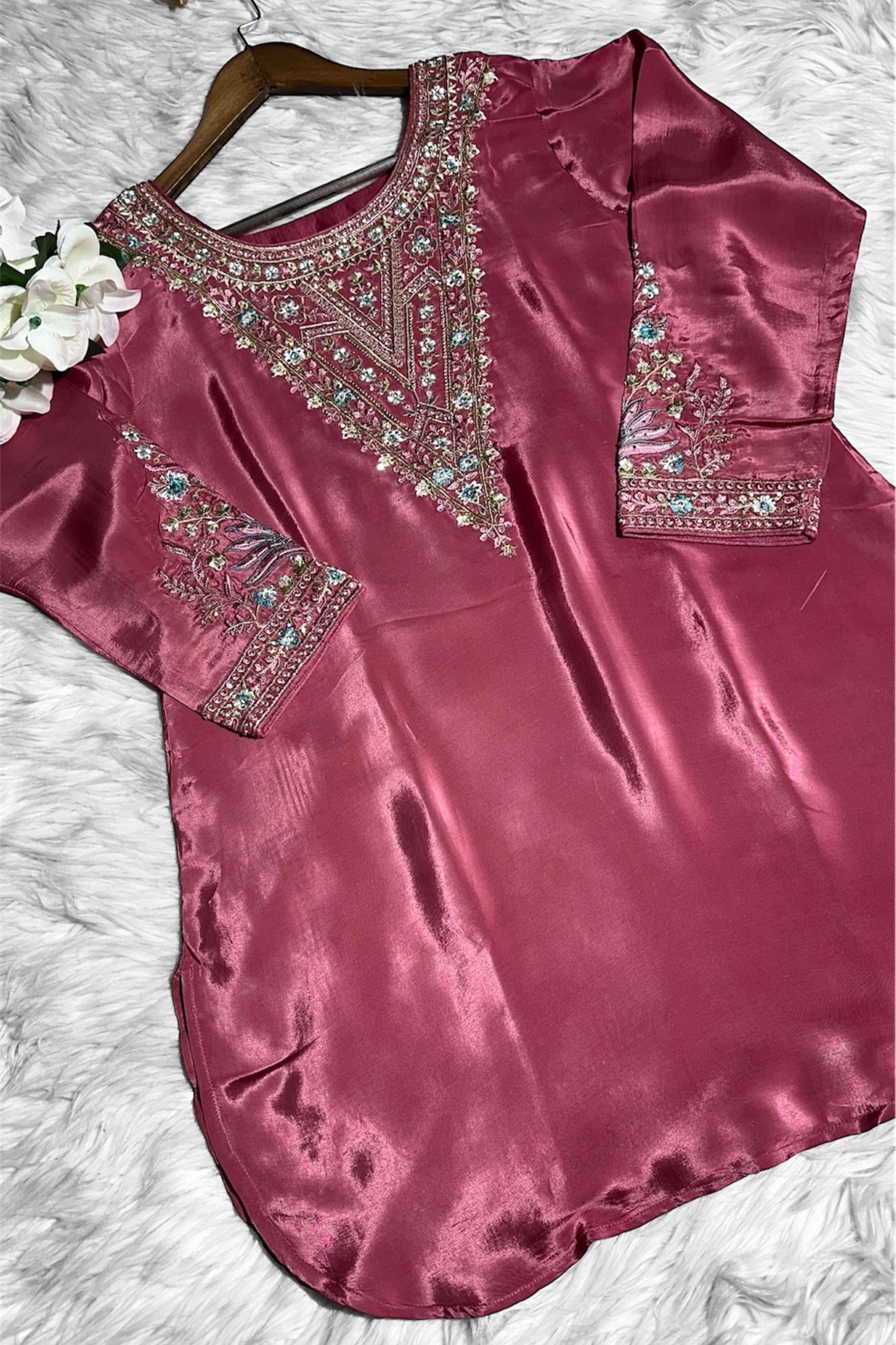 ROYAL PINK CHINON CO-ORDS SET COLLECTION