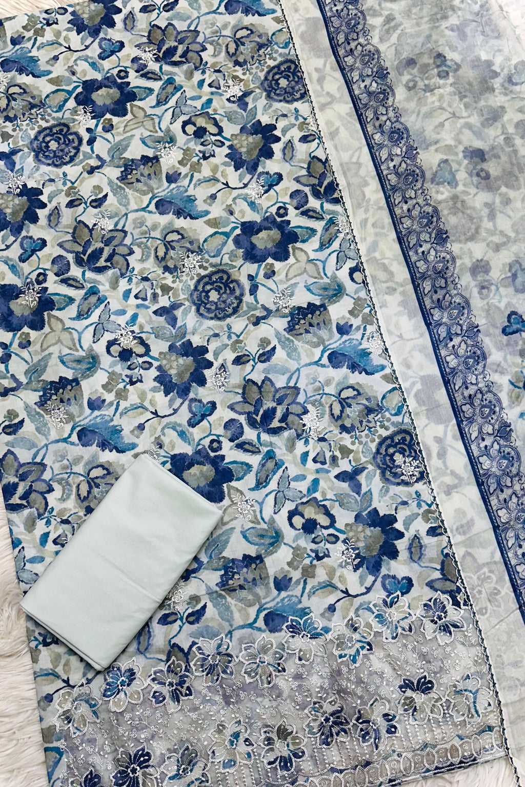 COLOURFUL PURE CAMBRIC LAWN EMBROIDERED COLLECTION | A-1921