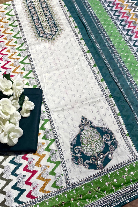 COTTON AARI EMBROIDERED COLLECTION | 5455