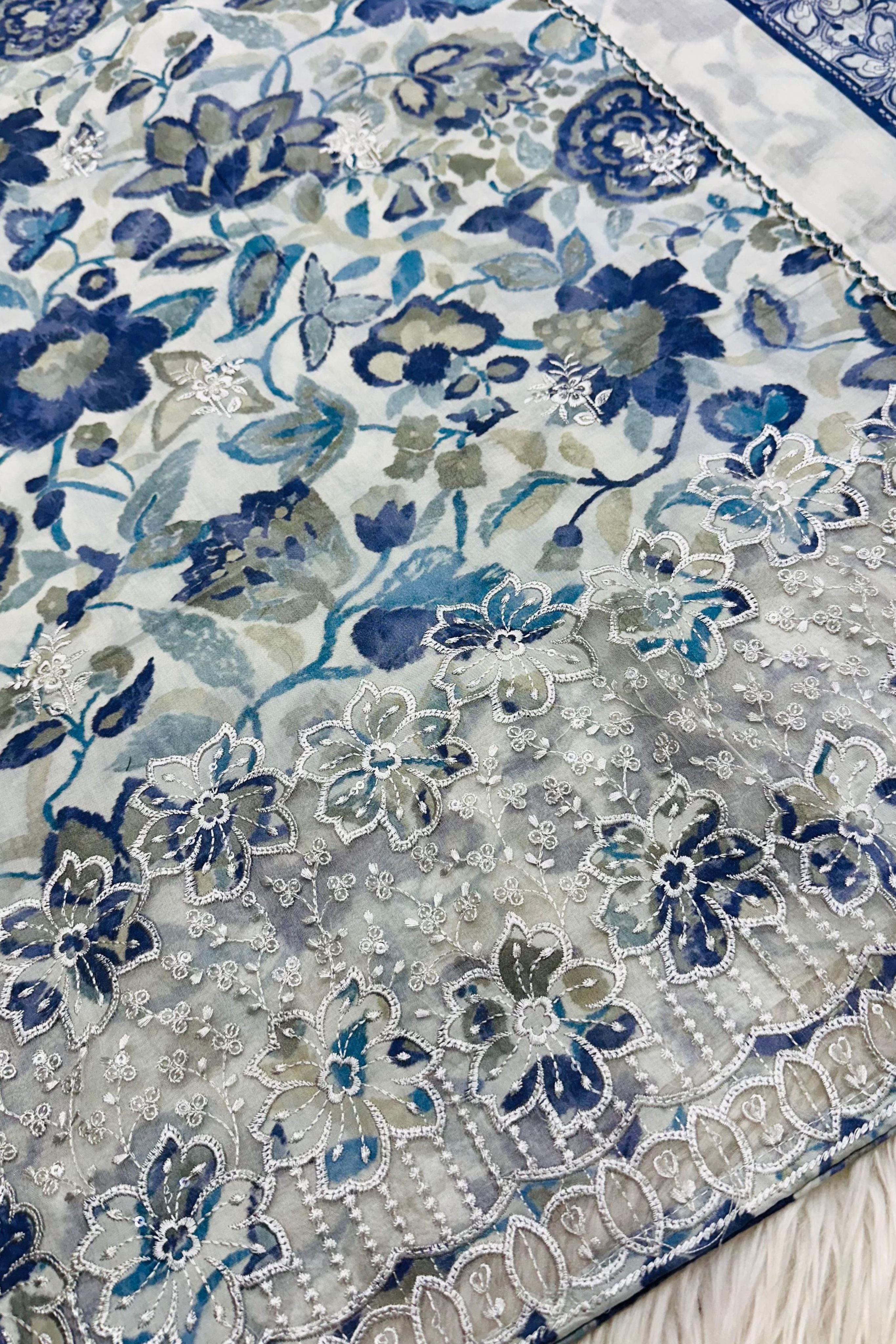 COLOURFUL PURE CAMBRIC LAWN EMBROIDERED COLLECTION | A-1921