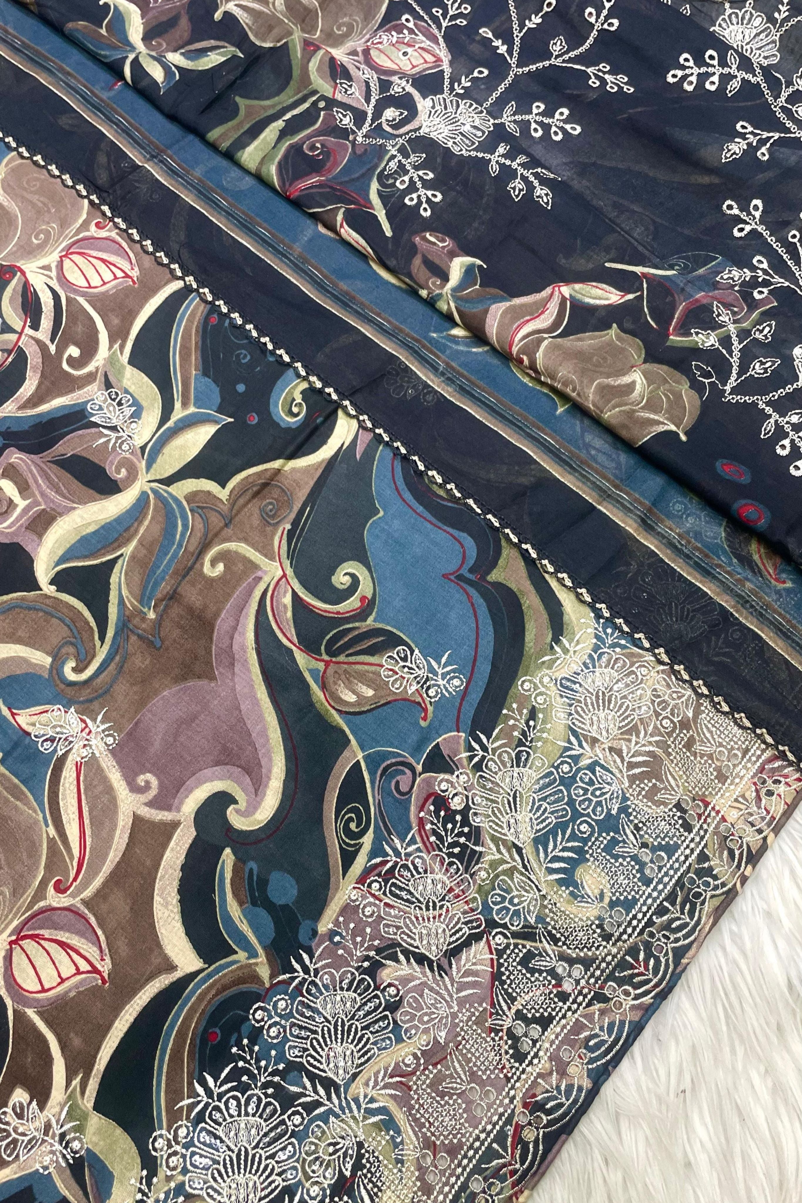 CAMBRIC LAWN CUTWORK EMBROIDERED PERFECTION | 0075