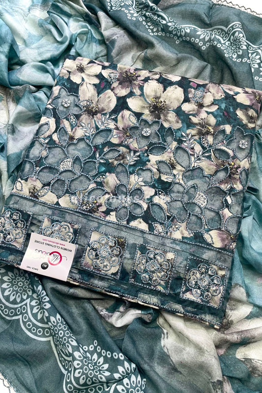 COTTON LAWN EMBROIDERED PERFECTION | 134-B