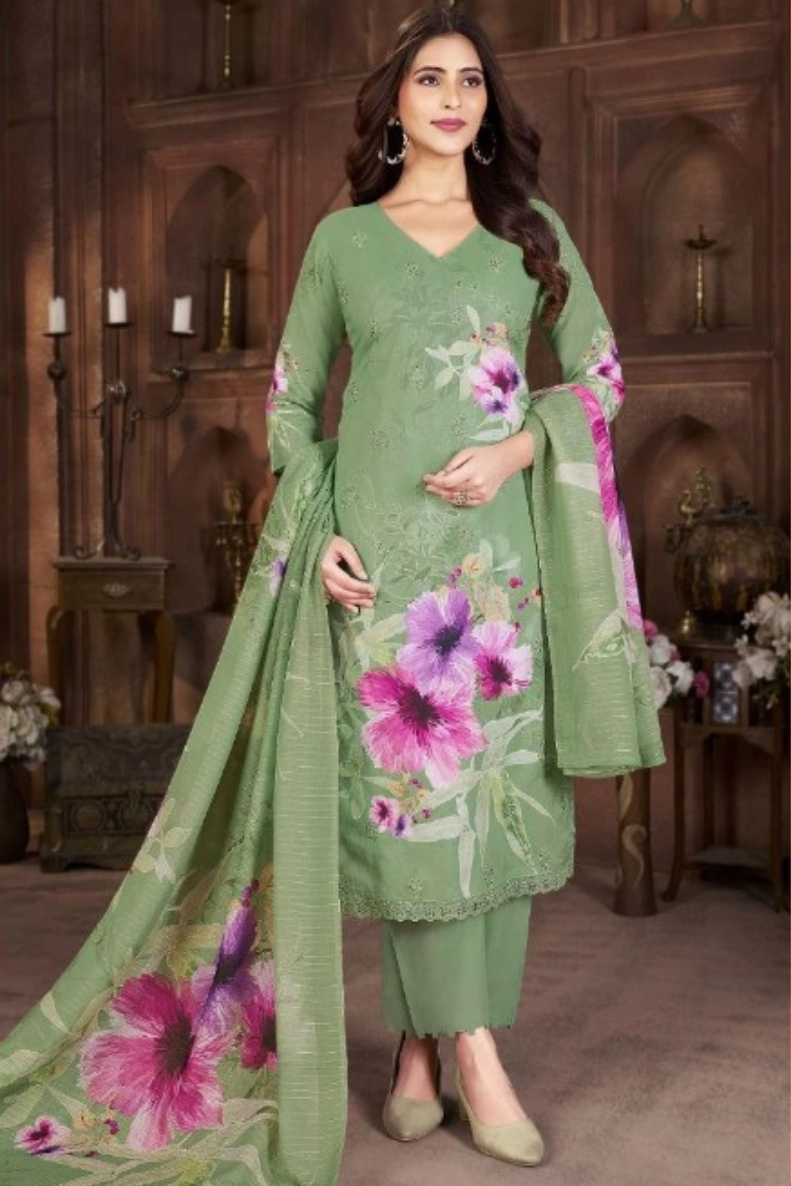 COTTON EMBROIDERED COLLECTION | 73280-B