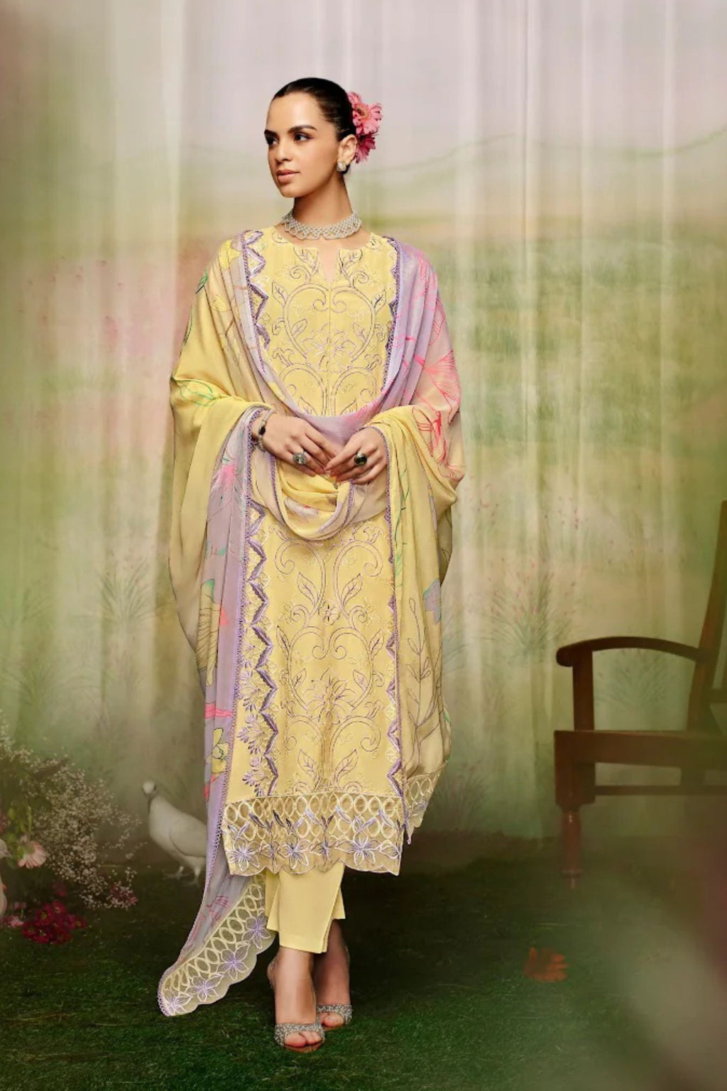MARIYAM HEER PURE MUSLIN PAKISTANI COLLECTION | 9611