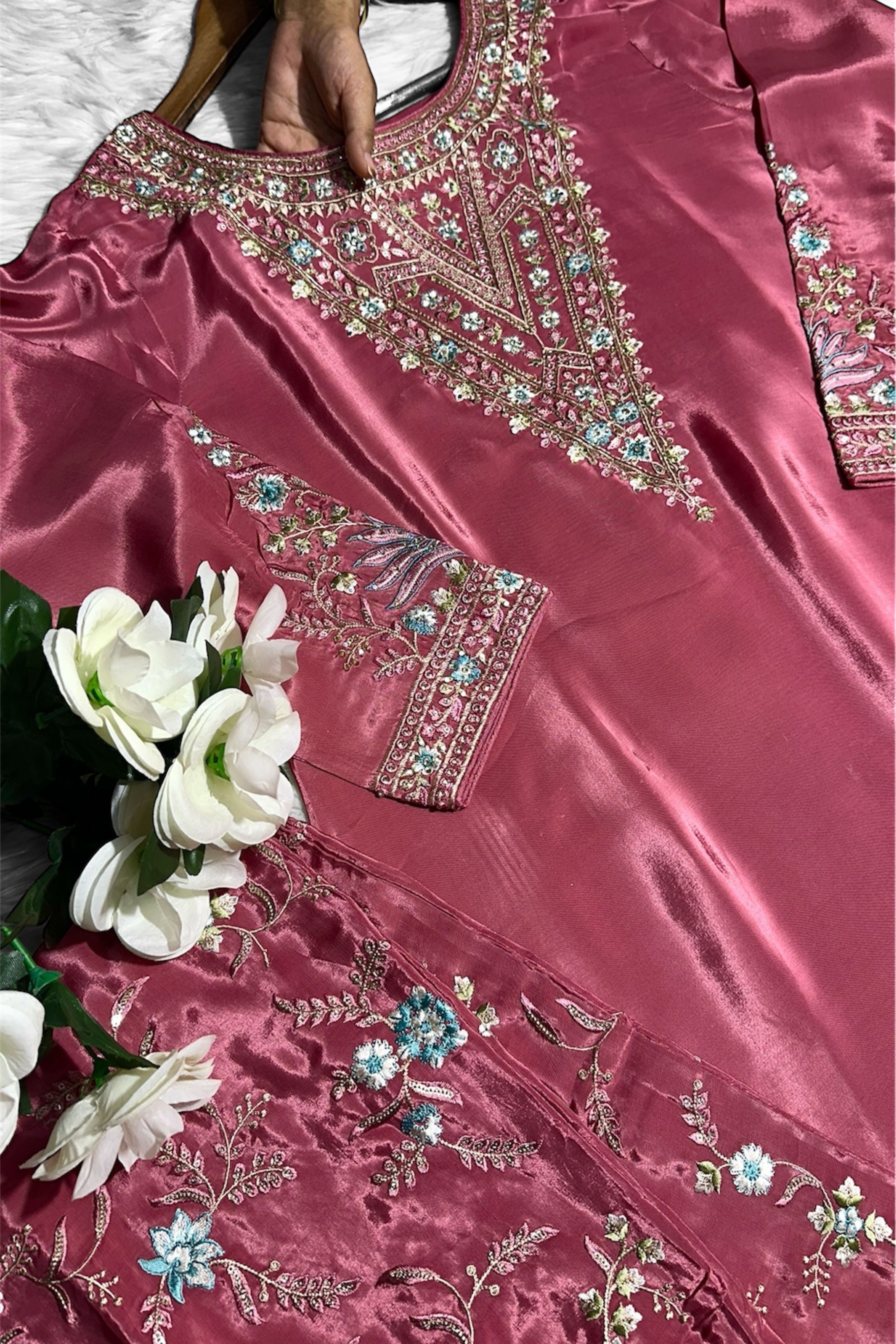 ROYAL PINK CHINON CO-ORDS SET COLLECTION