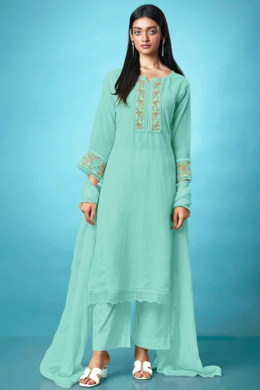 EXCLUSIVE ORGANZA THREAD EMBROIDERED PERFECTION | S-1304-C