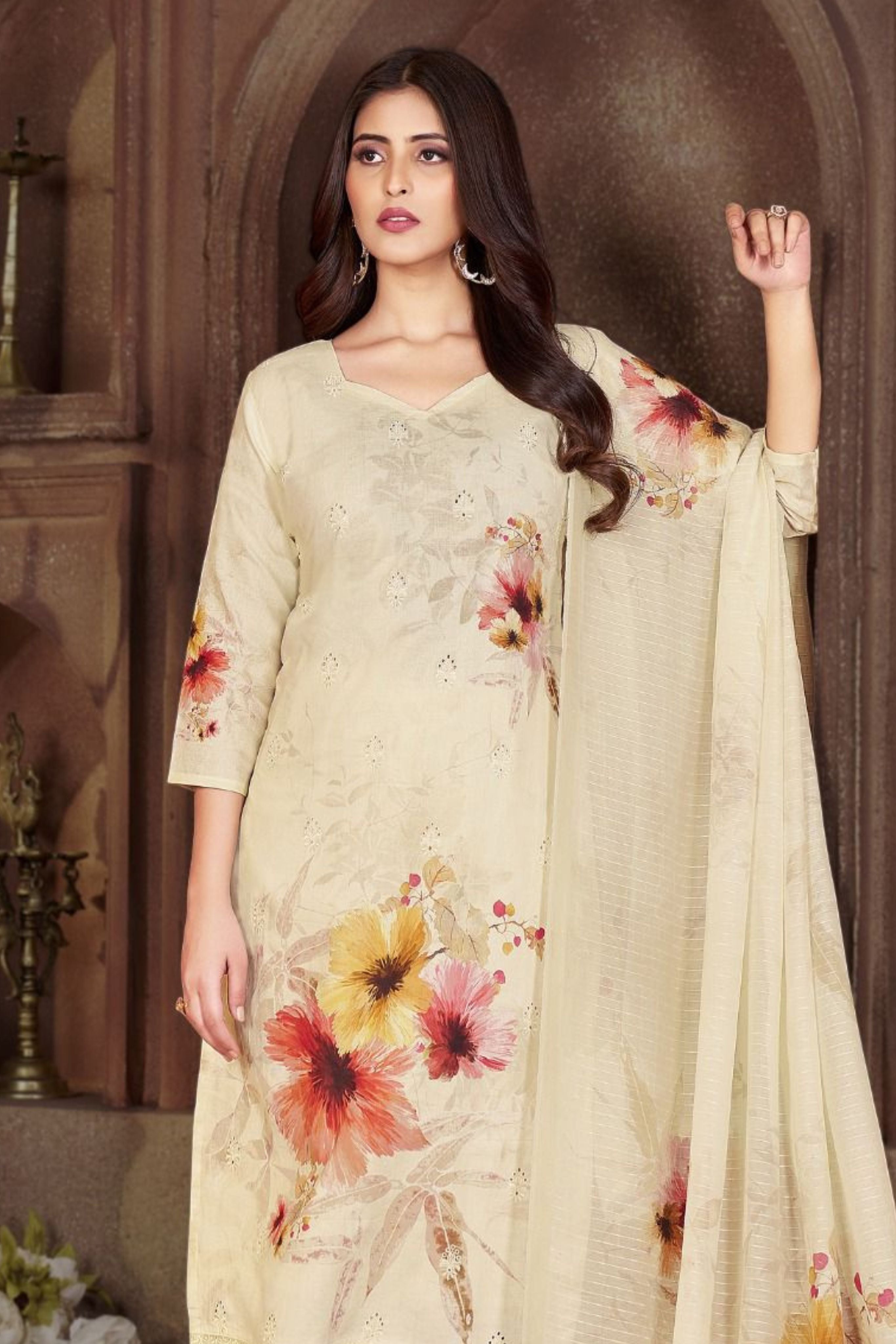 COTTON EMBROIDERED COLLECTION | 73280-A