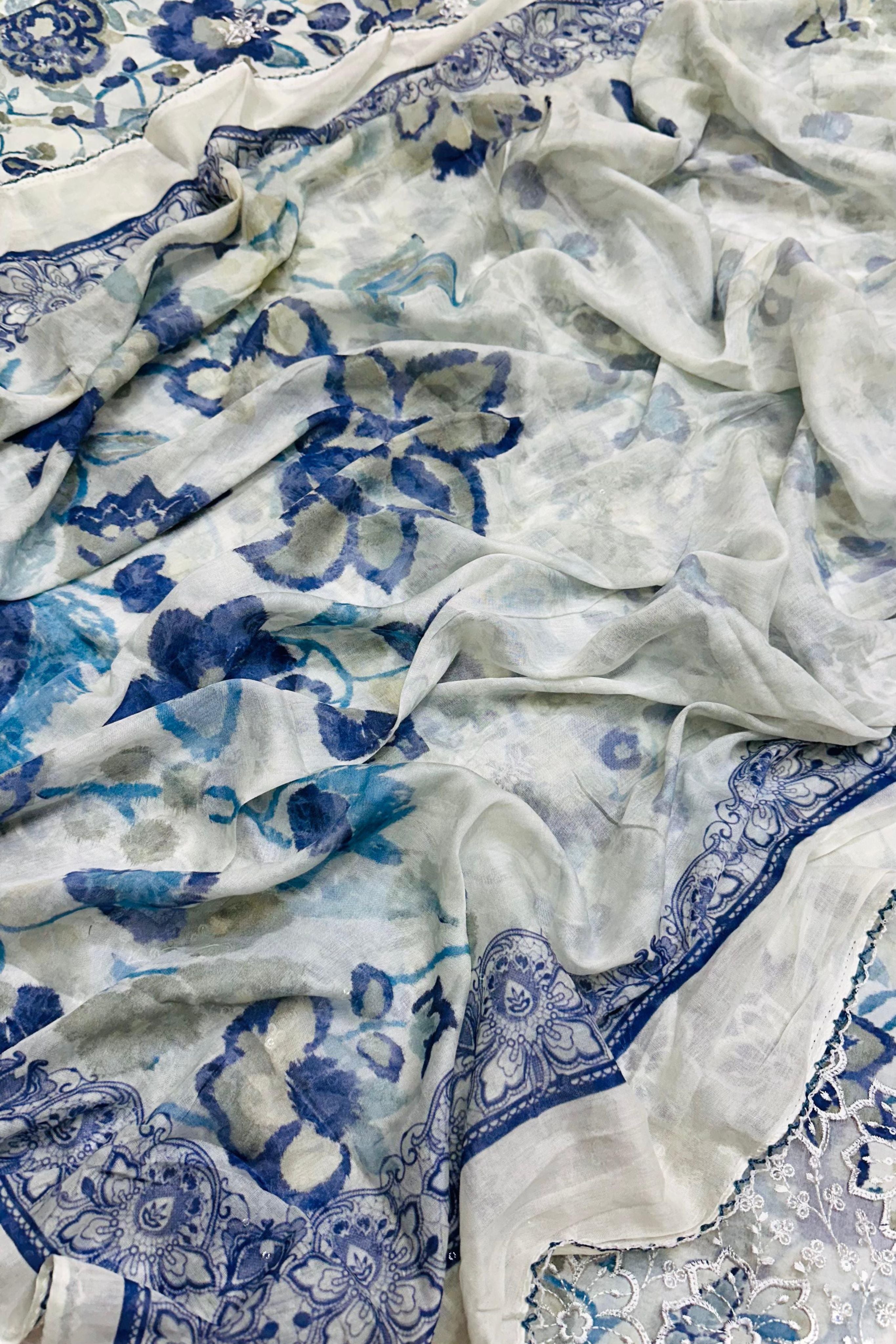 COLOURFUL PURE CAMBRIC LAWN EMBROIDERED COLLECTION | A-1921