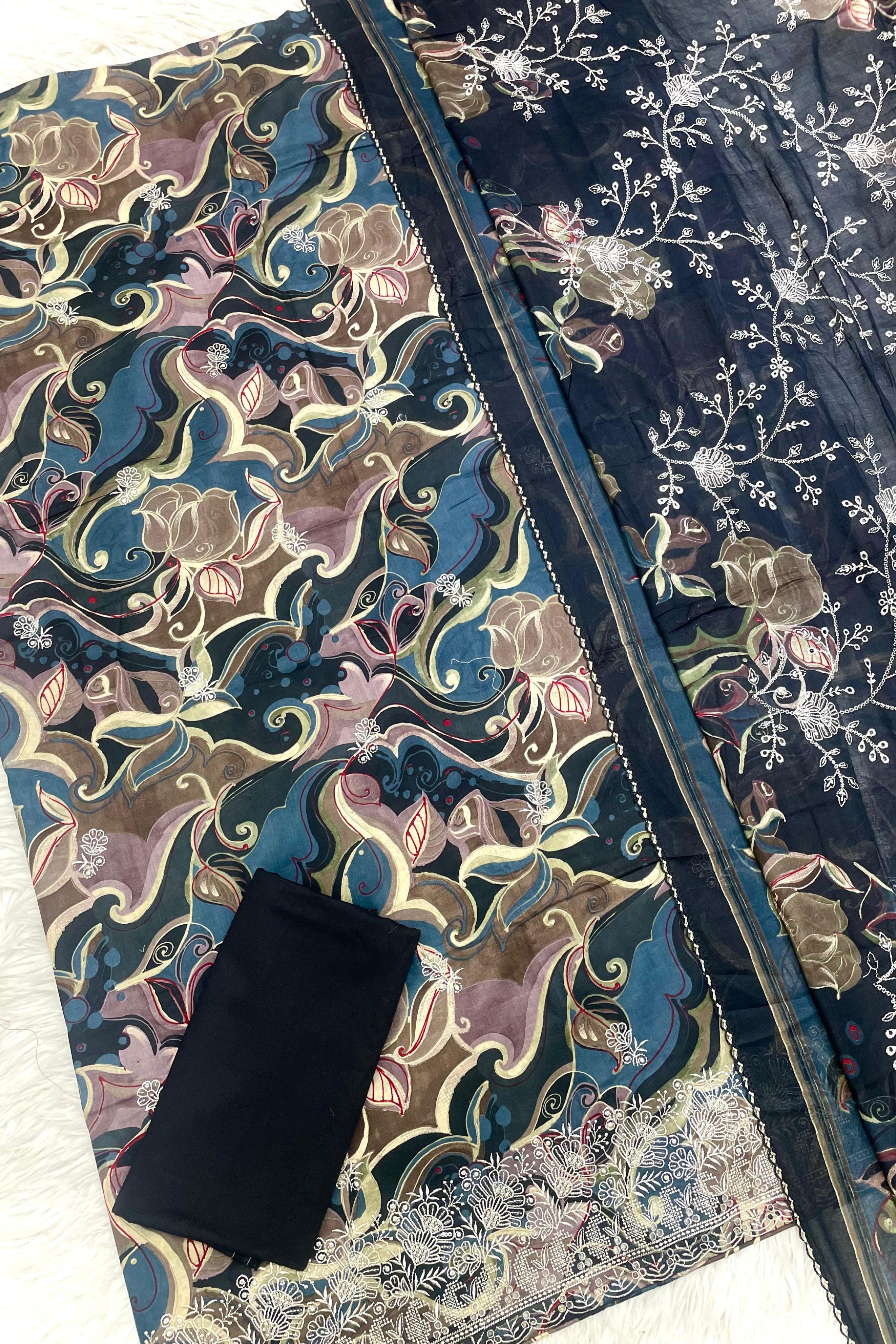 CAMBRIC LAWN CUTWORK EMBROIDERED PERFECTION | 0075