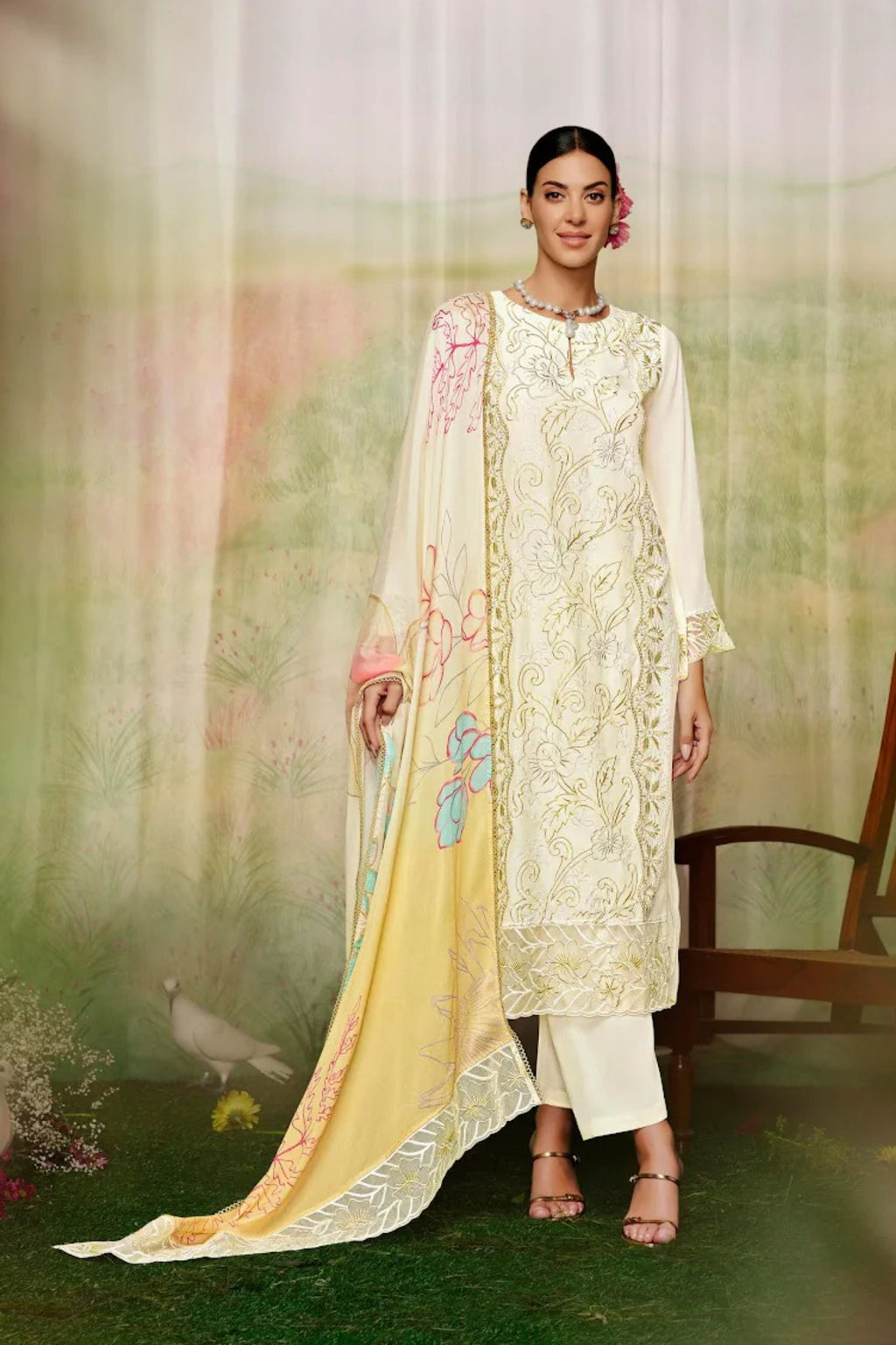 MARIYAM HEER PURE MUSLIN PAKISTANI COLLECTION | 9614