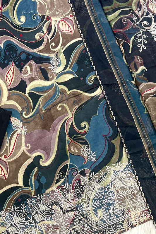 CAMBRIC LAWN CUTWORK EMBROIDERED PERFECTION | 0075