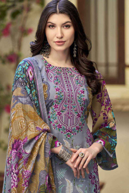 VISCOSE RAYON EMBROIDERED COLLECTION | 5004