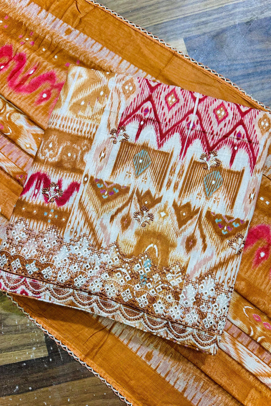 ZICK ZACK CAMBRIC COTTON EMBROIDERED COLLECTION