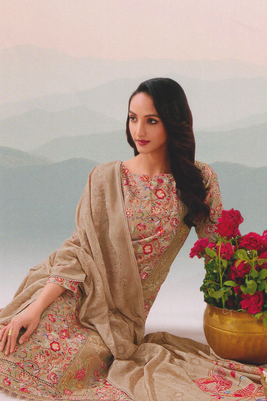 KHADI COTTON EMBROIDERED COLLECTION | 73306-D