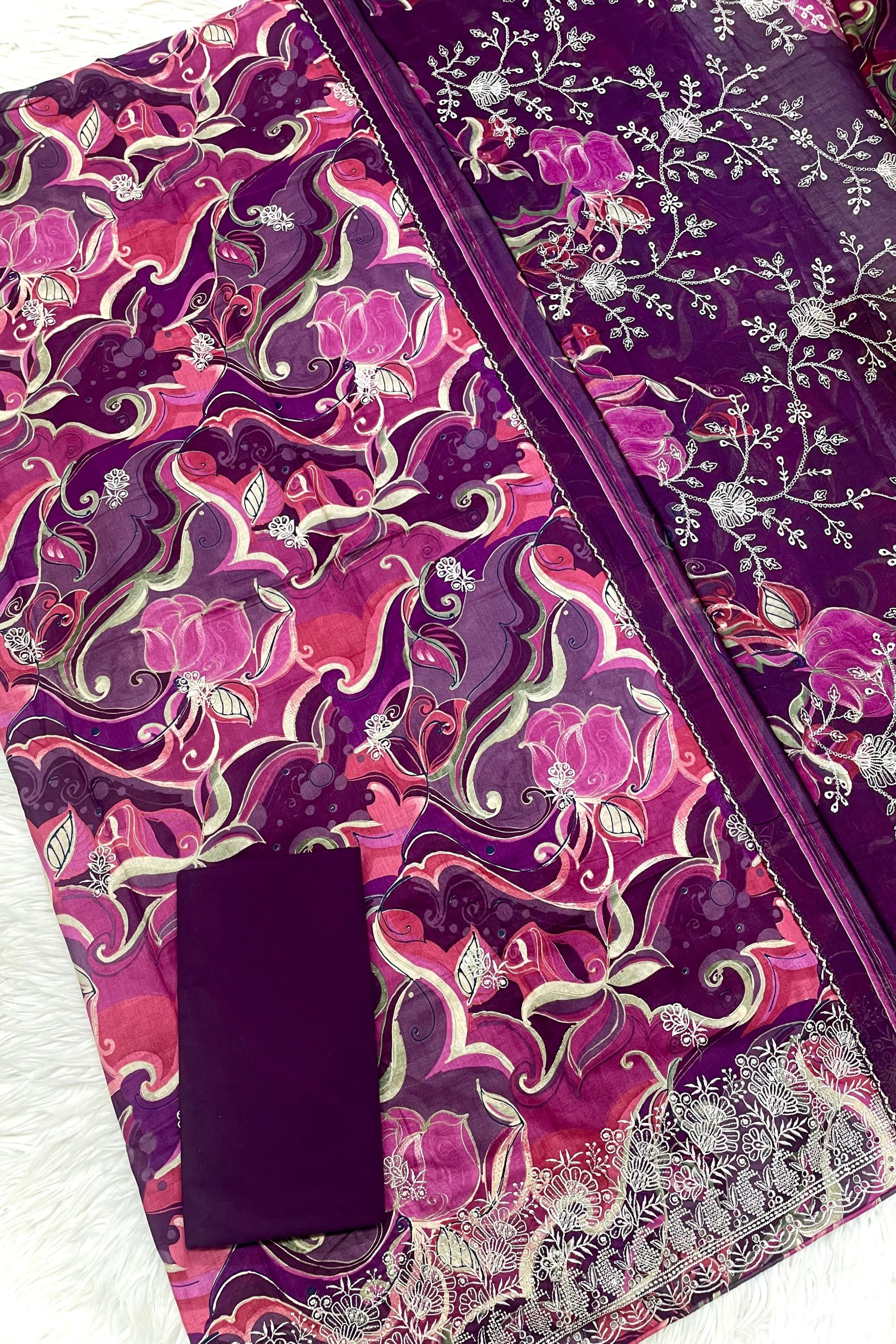 CAMBRIC LAWN CUTWORK EMBROIDERED PERFECTION | 0073