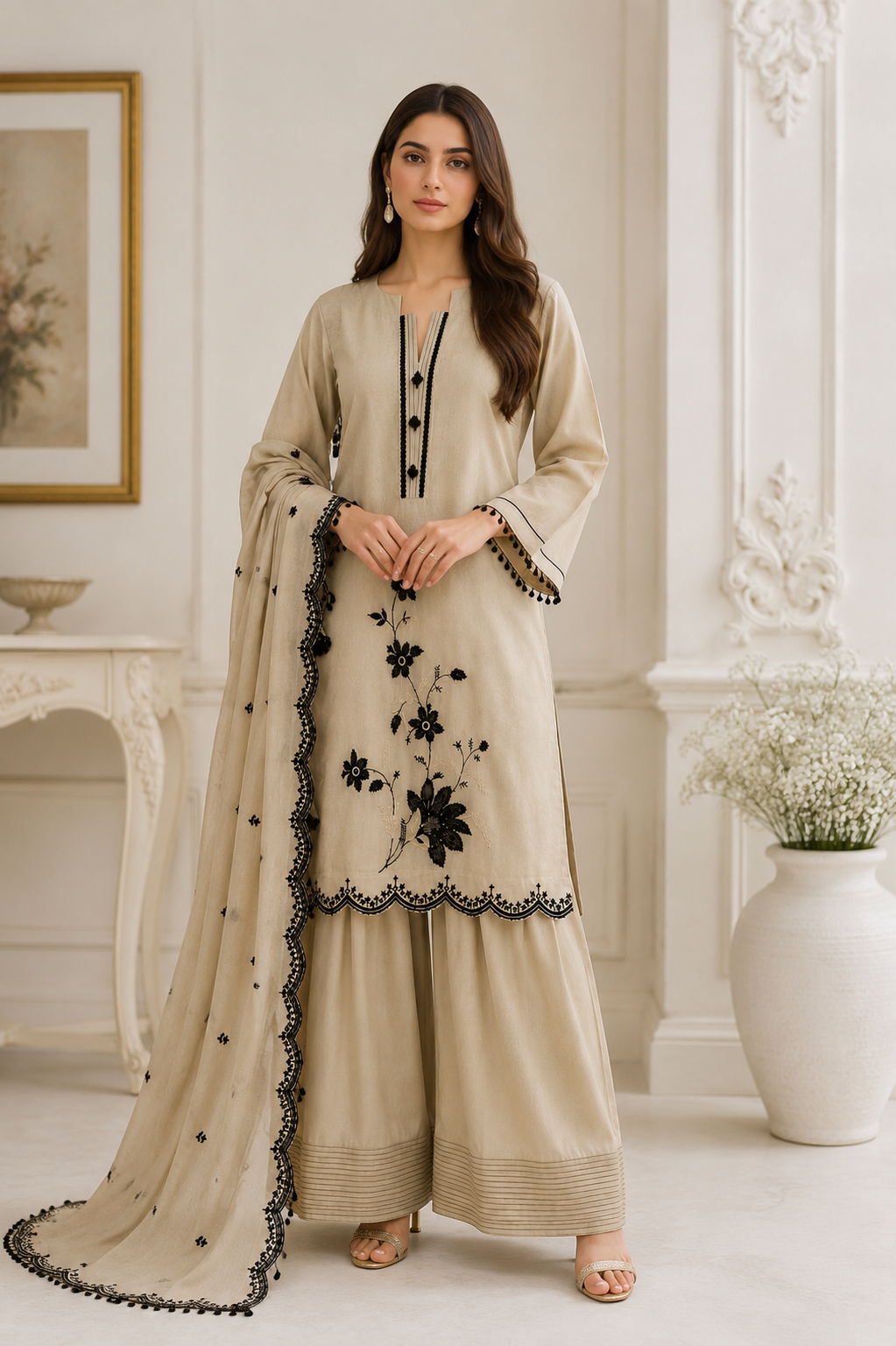Noir Cutdana Edit - Farshi Shalwar Collection | 4243