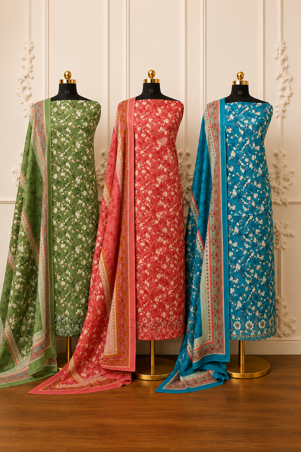 Premium Soft Embroidered Cotton Set | 2031-2033