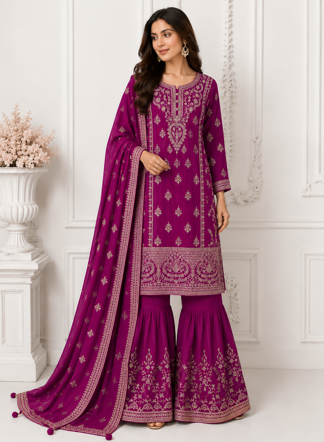 Premium Designer Sharara Set | 2101