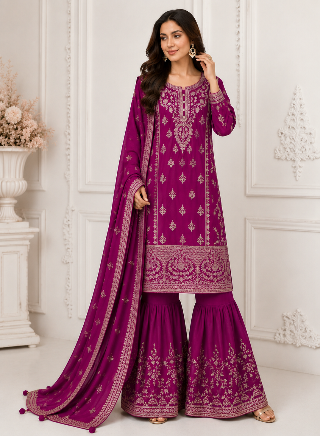 Premium Designer Sharara Set | 2101