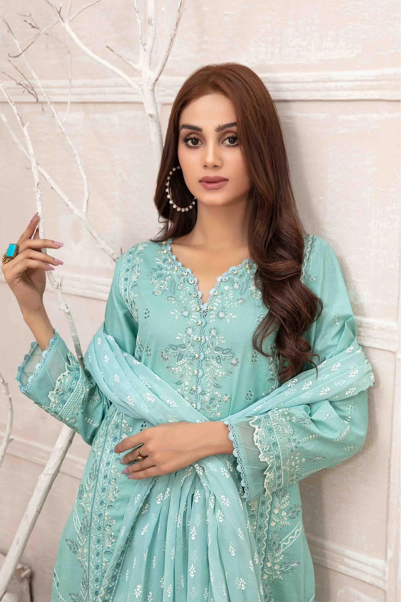 Zarka Embroidered Fancy Collection | D 9126