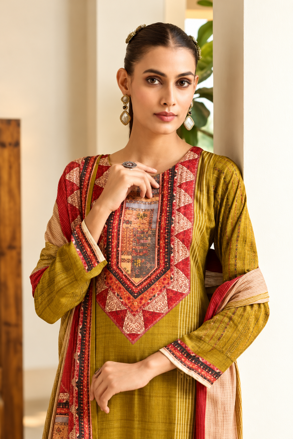 Majestic Pashmina Kaftan Set