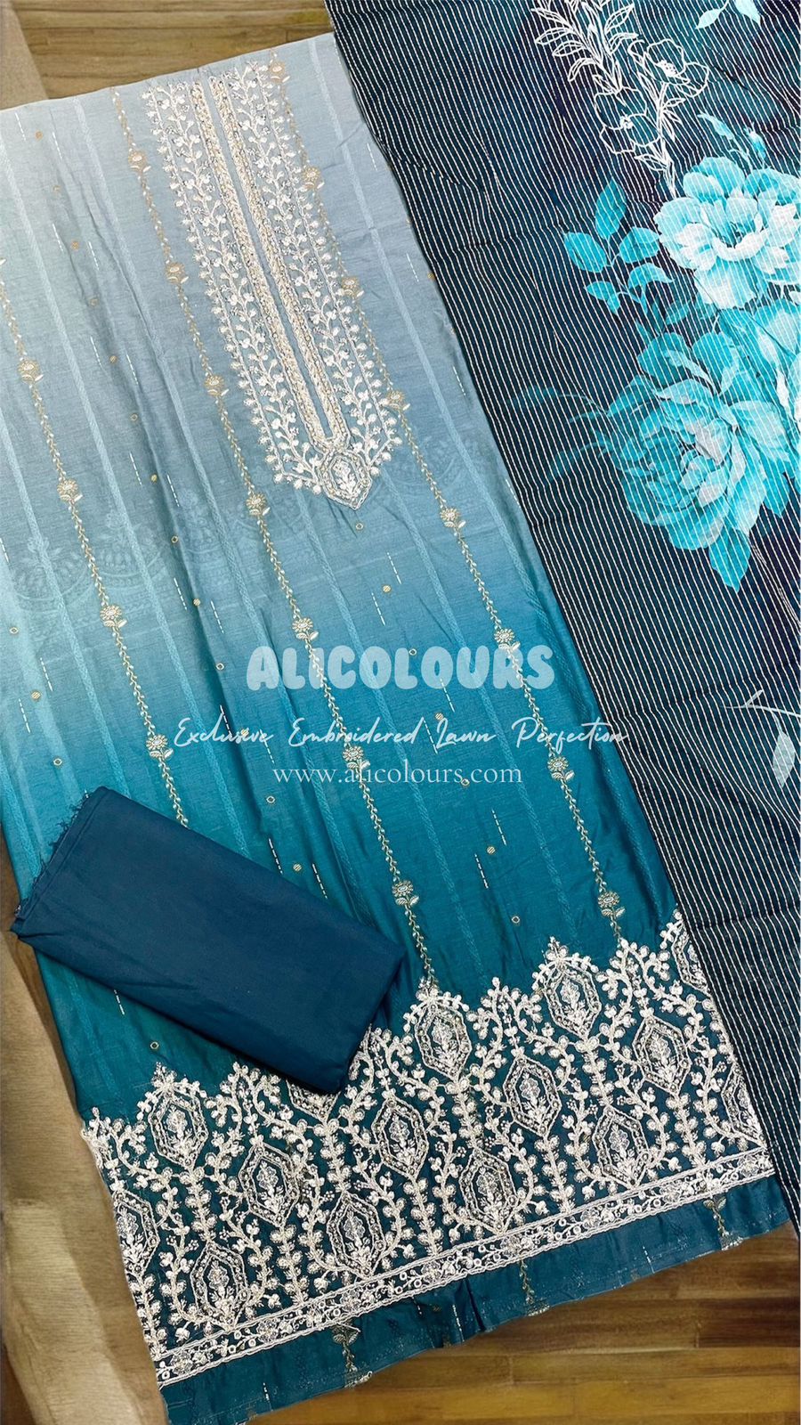EXCLUSIVE EMBROIDERED LUXURIOUS SOFT LAWN PERFECTION | A-1100