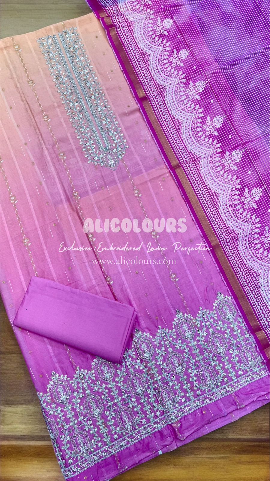 EXCLUSIVE EMBROIDERED LUXURIOUS SOFT LAWN PERFECTION | B-1100