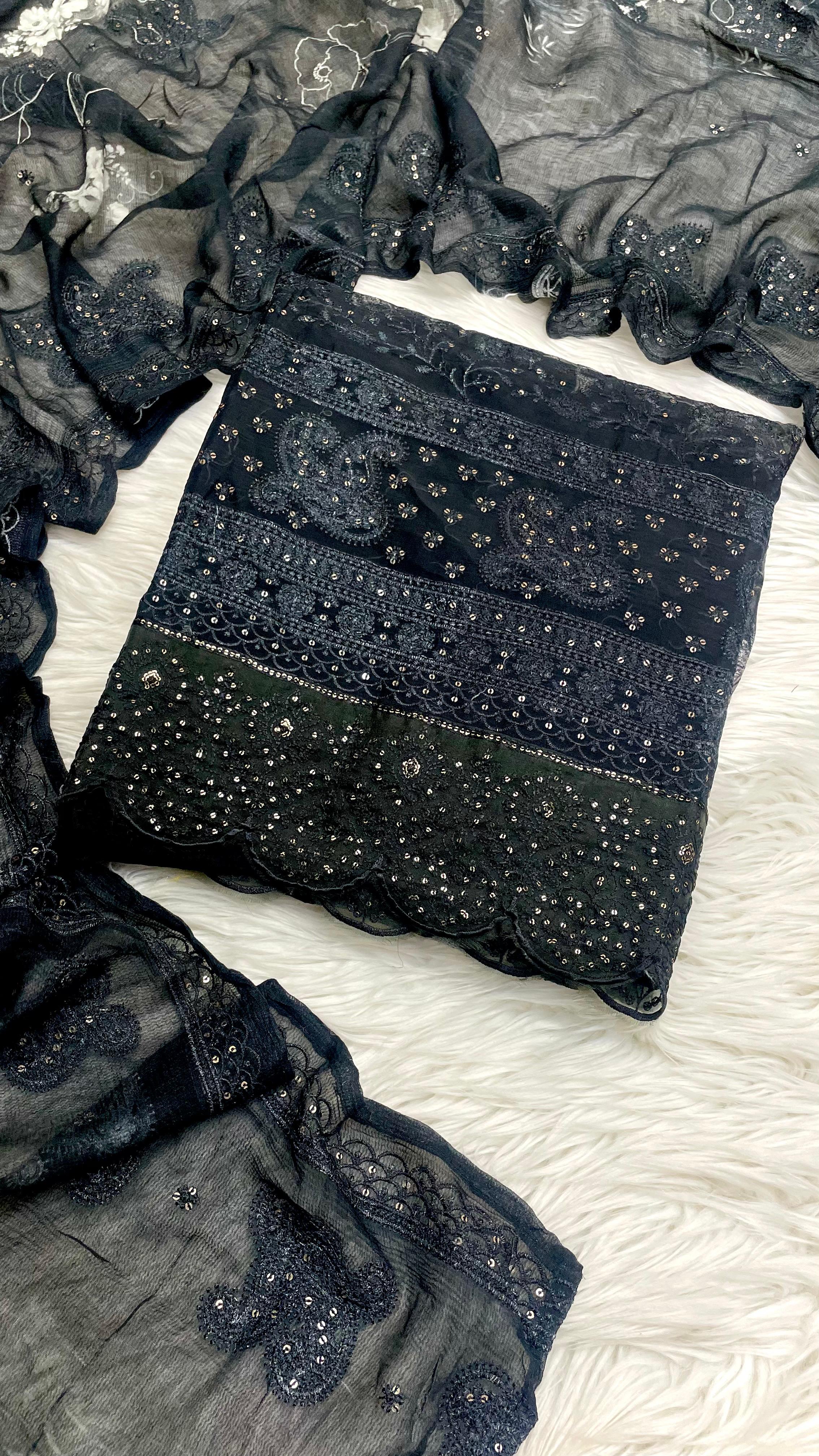 Monochrome Grace: Organza Edition