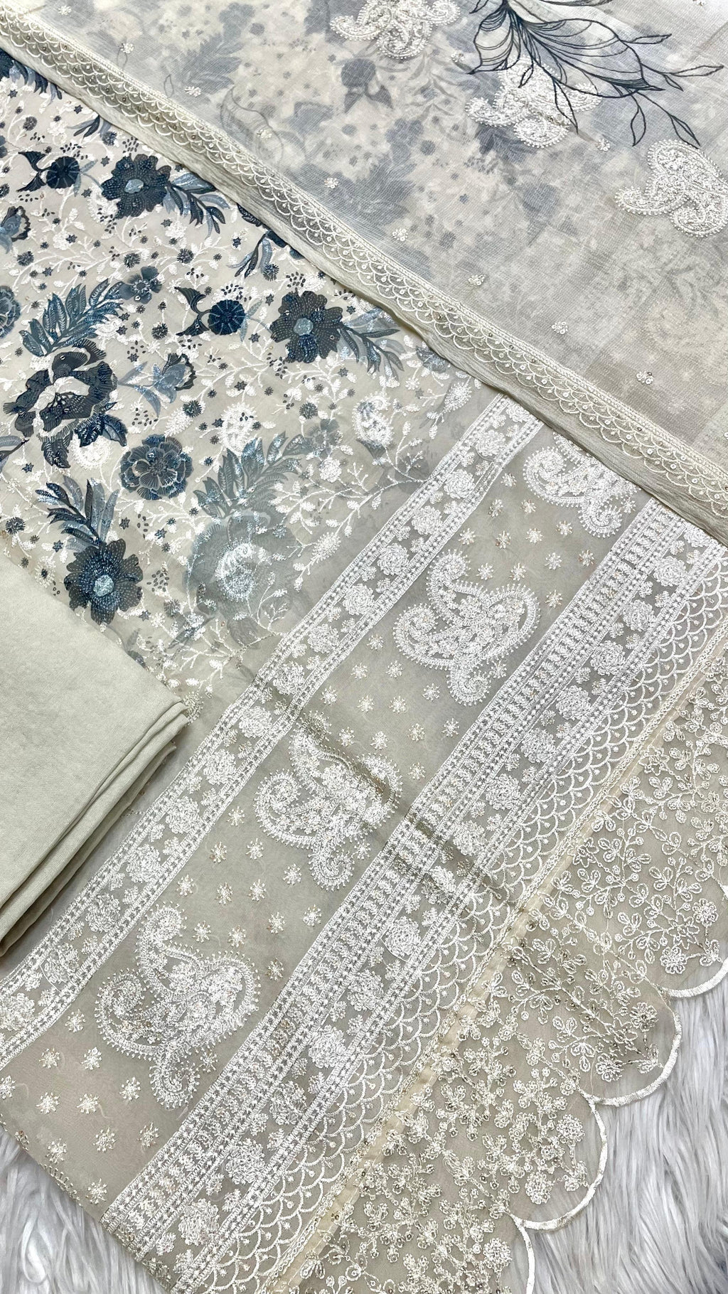 Monochrome Grace: Organza Edition