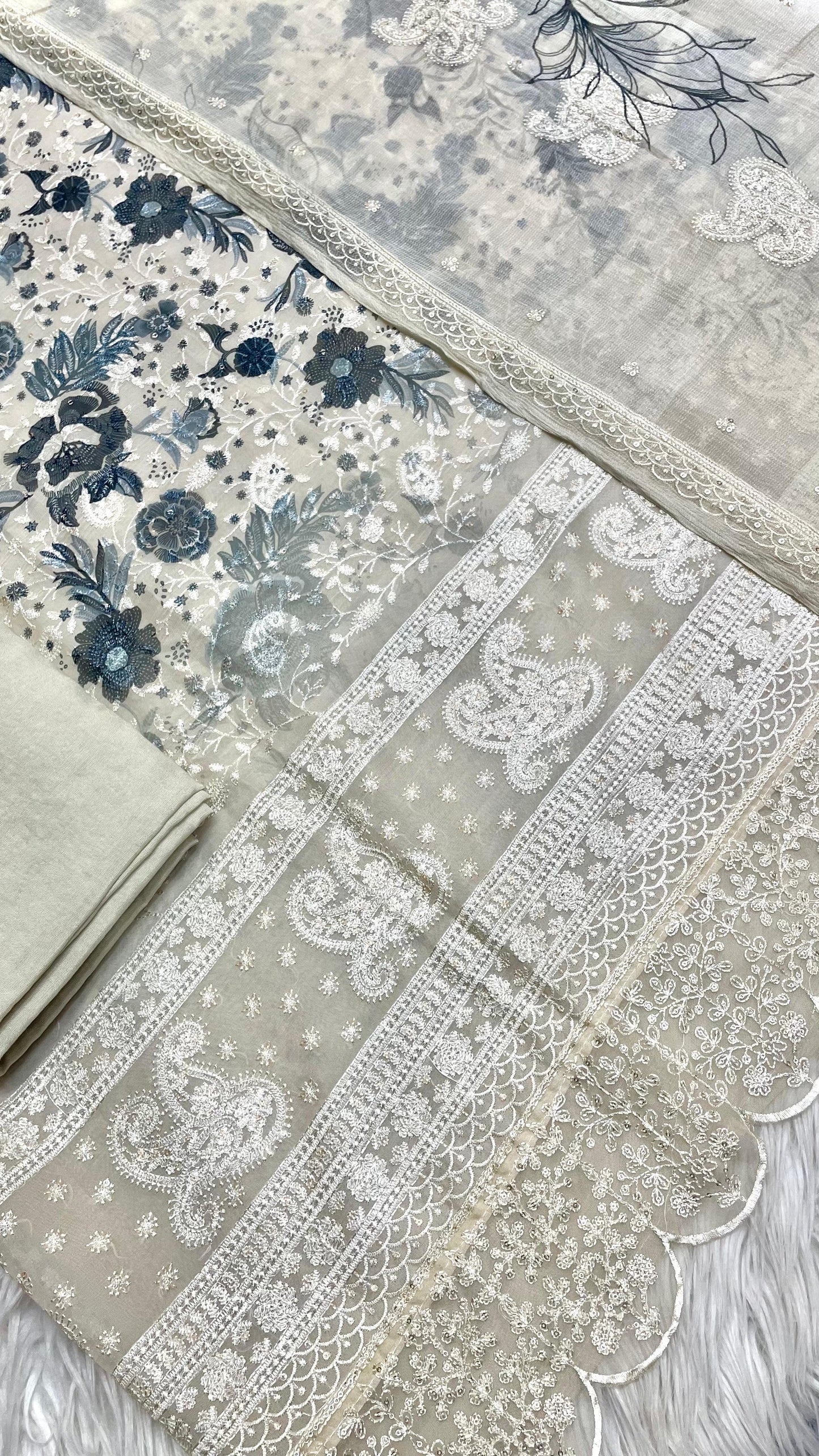 Monochrome Grace: Organza Edition