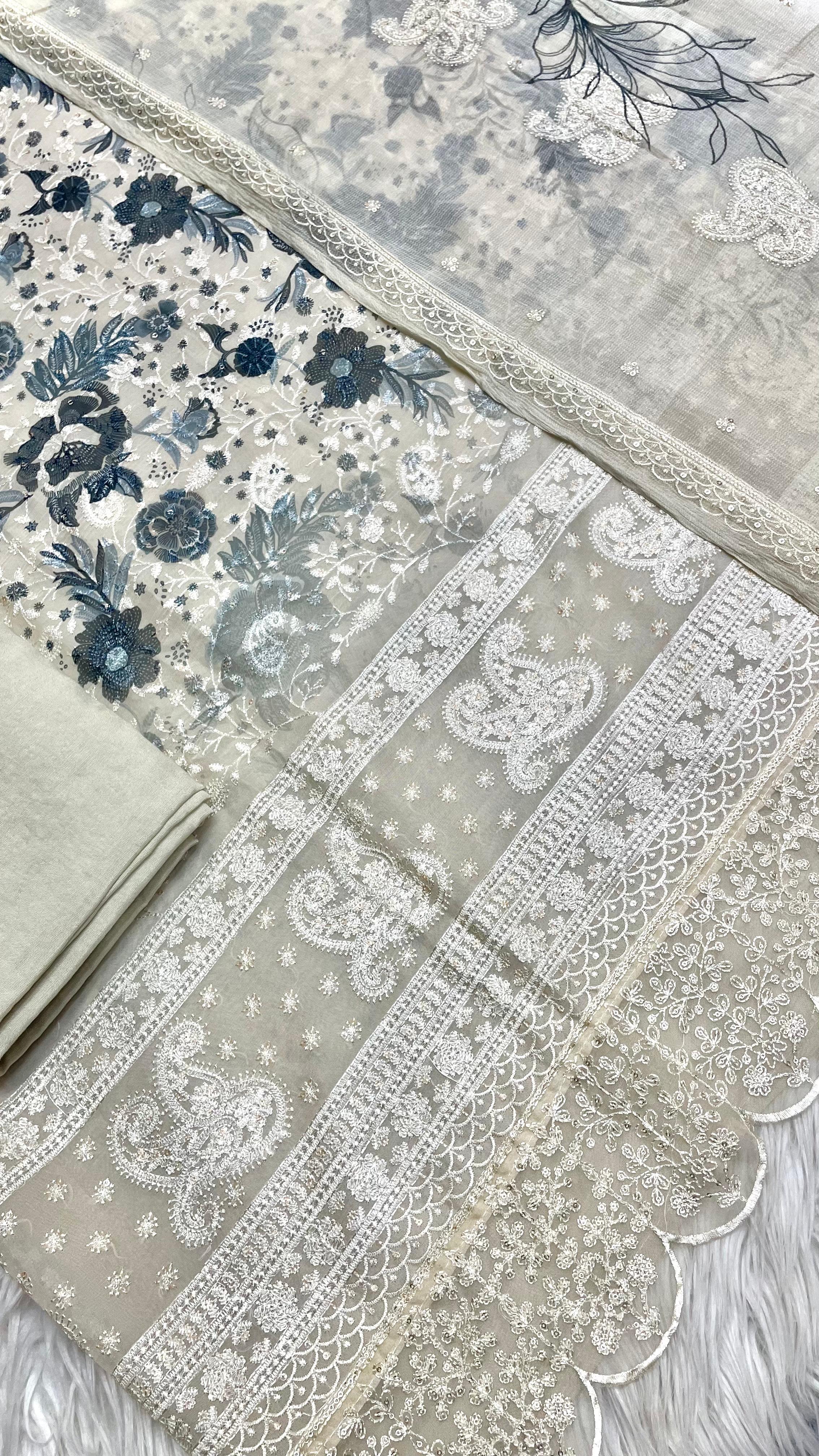 Monochrome Grace: Organza Edition