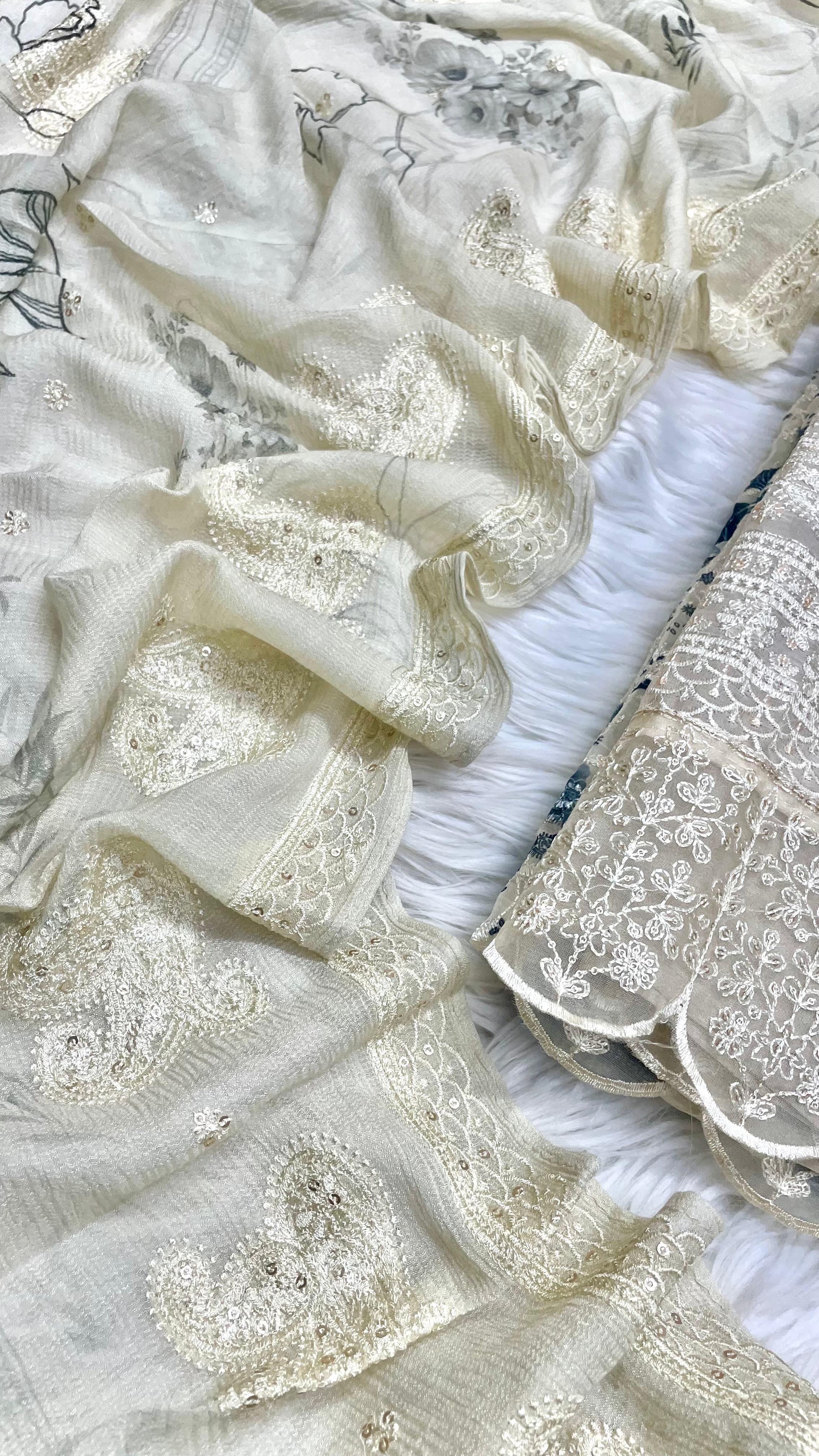 Monochrome Grace: Organza Edition