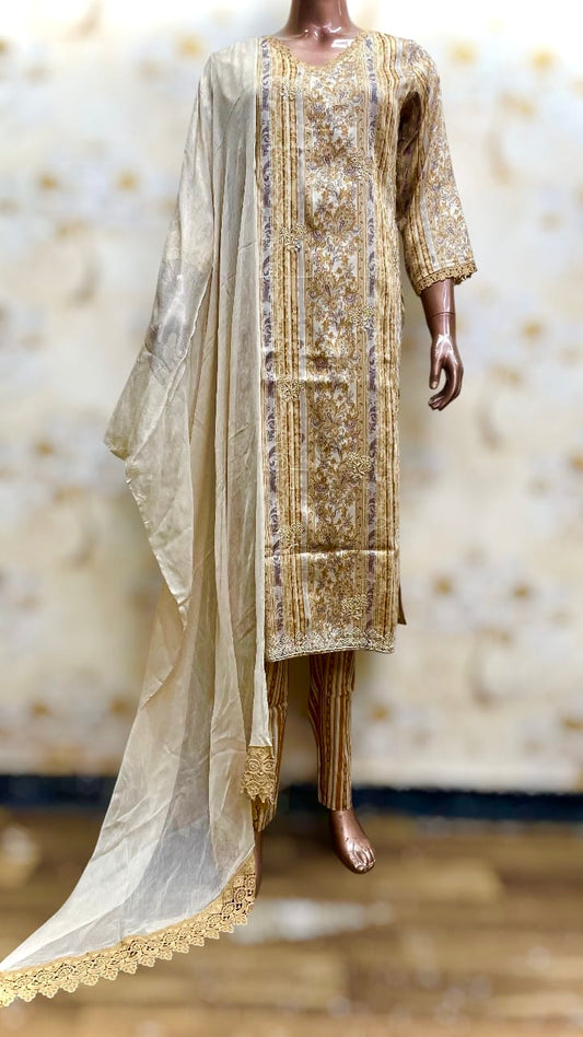 FLORAL EMB COTTON STITCHED COLLECTION
