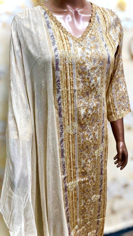 FLORAL EMB COTTON STITCHED COLLECTION