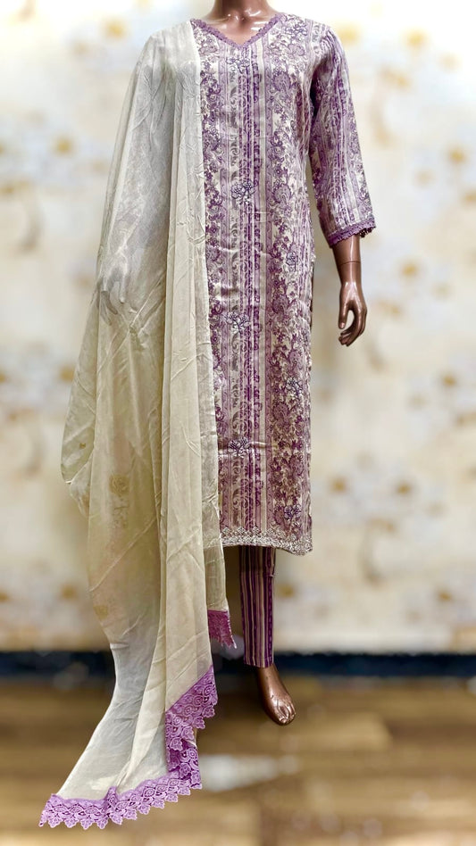 FLORAL EMB COTTON STITCHED COLLECTION