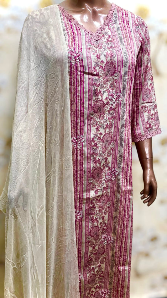 FLORAL EMB COTTON STITCHED COLLECTION