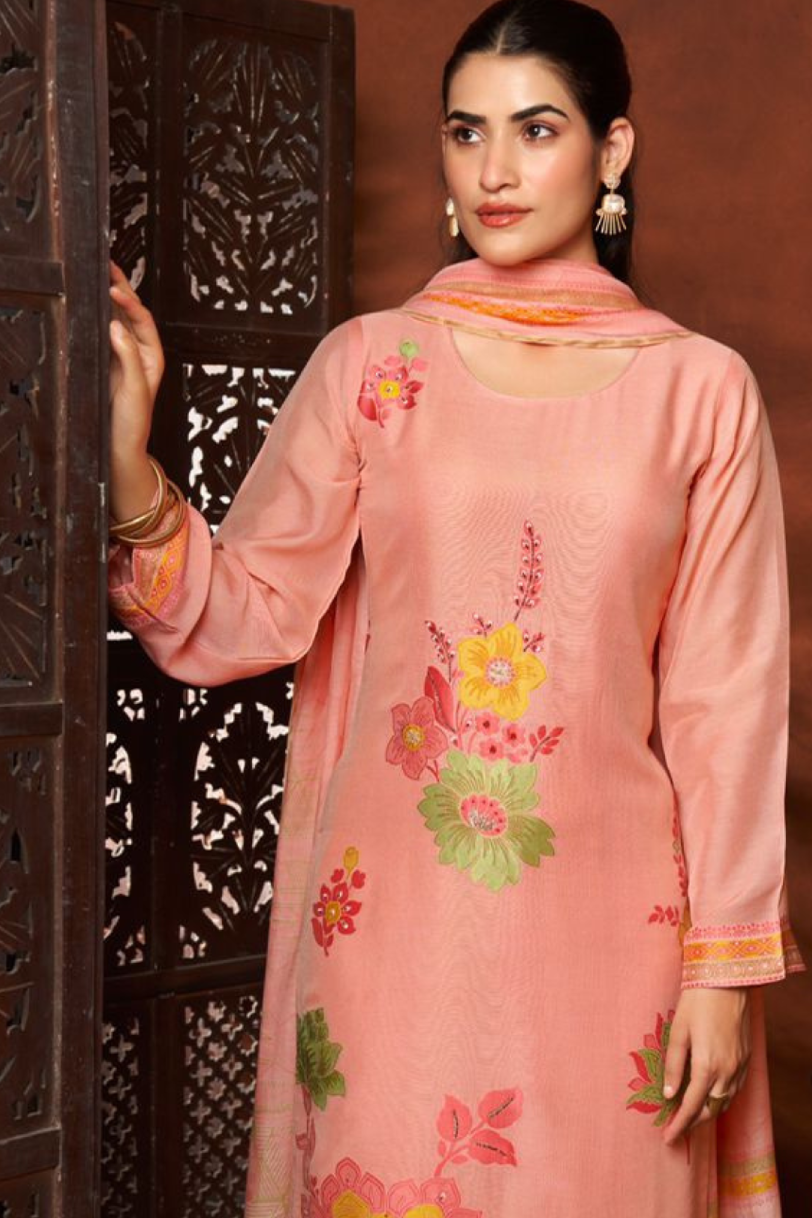 Royal Jacquard Muslin Ensemble