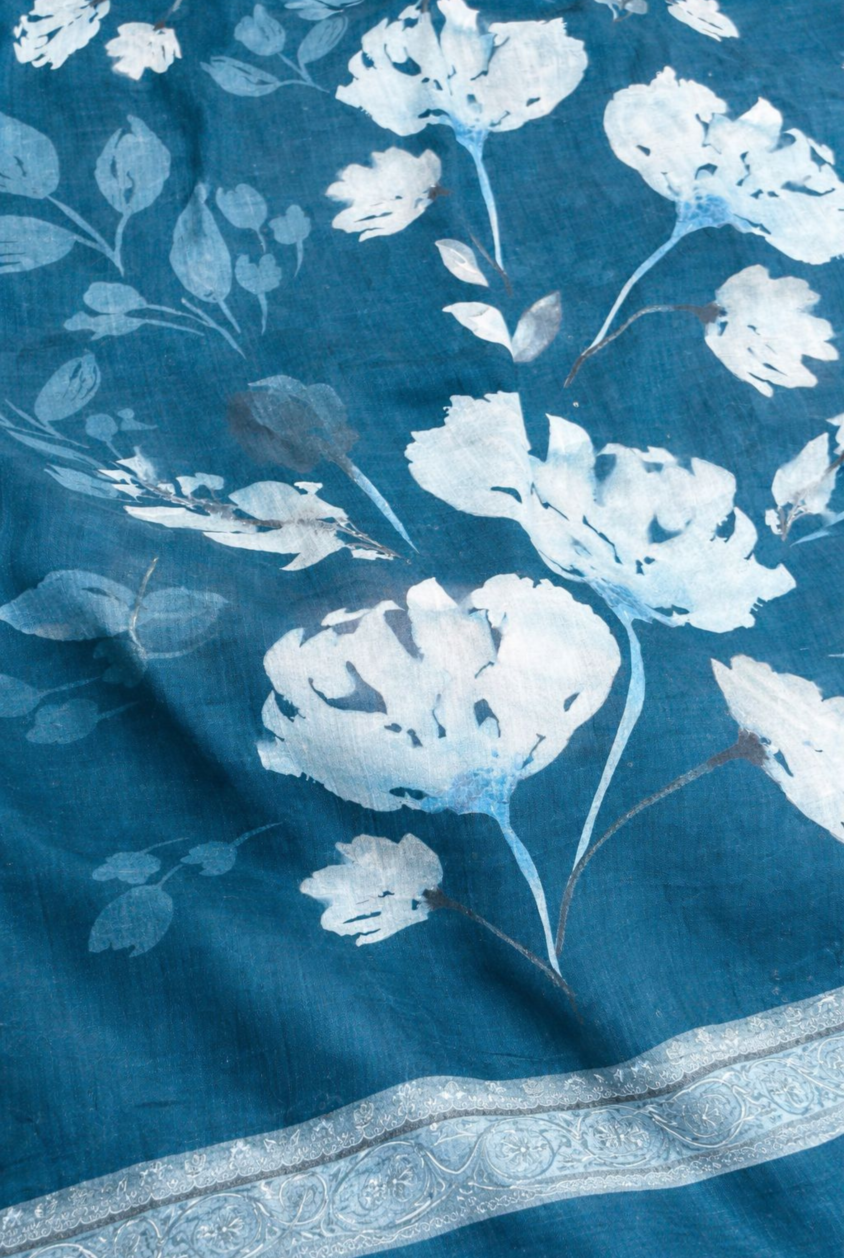 Teal Aura Embroidered Cotton Series | 1401