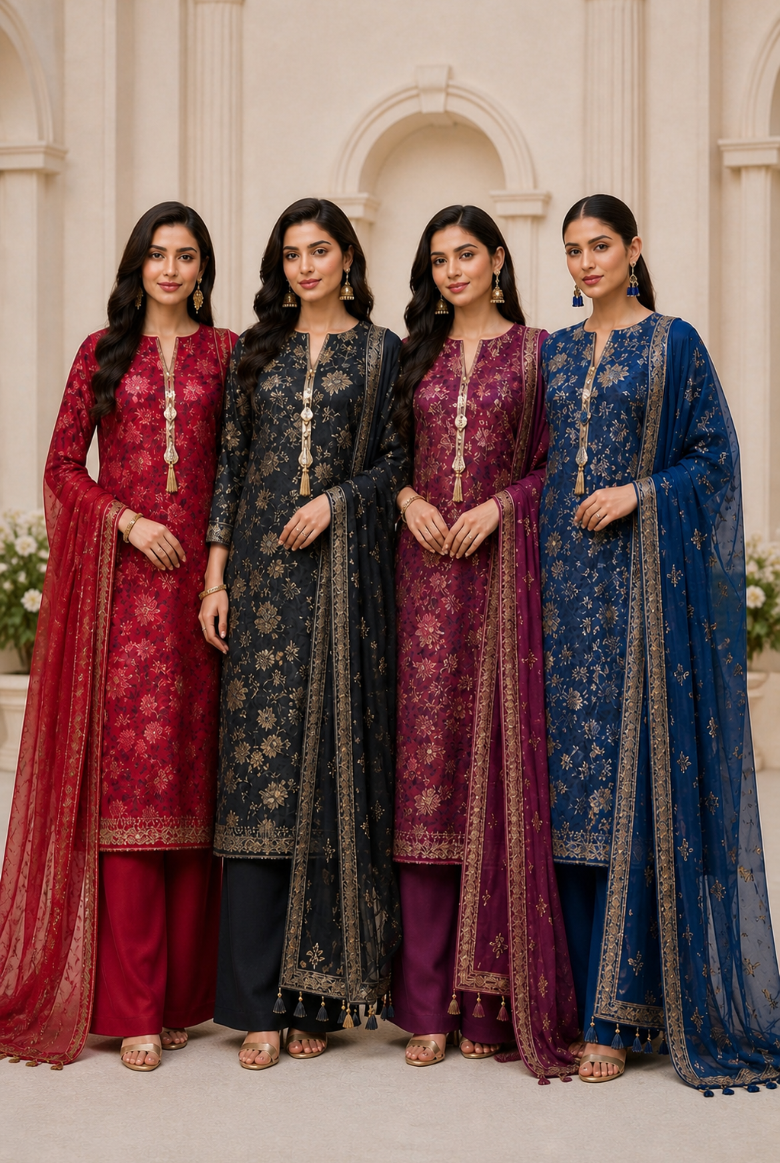 Refined Weave Embroidered Cotton Series | 2201 - 2204